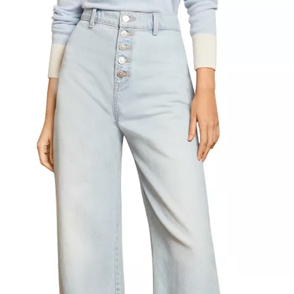 Veronica Beard Grant Wide Leg Jean Size 27 - Picture 2 of 7